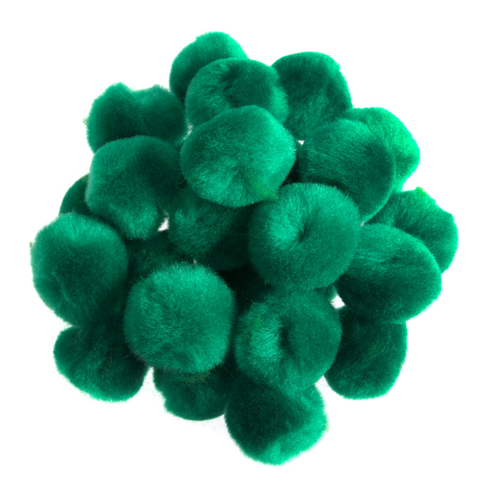 Pom Poms 2.5cm Pack Of 100 - Green