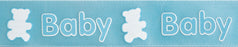 Baby Blue & Yellow 25mm x 3m Baby & Teddy Ribbon