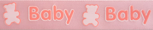 Baby Pink & Yellow 25mm x 3m Baby & Teddy Ribbon