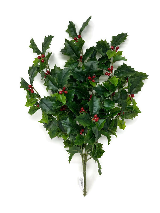 Real Touch Holly Bush x 50cm - Green