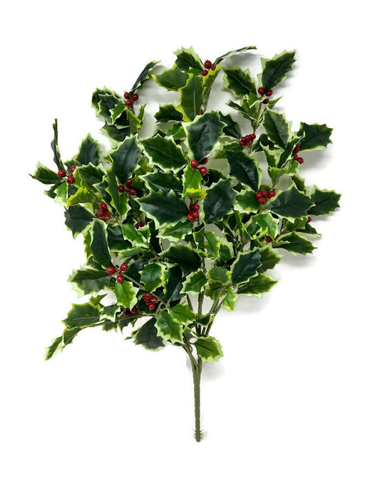 Real Touch Holly Bush x 50cm - Variegated 