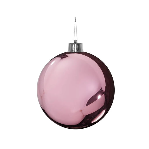 Shiny Shatterproof Bauble x 15cm - Pink