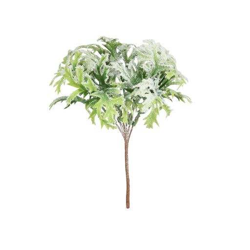 Snowy Winter Green Foliage Pick