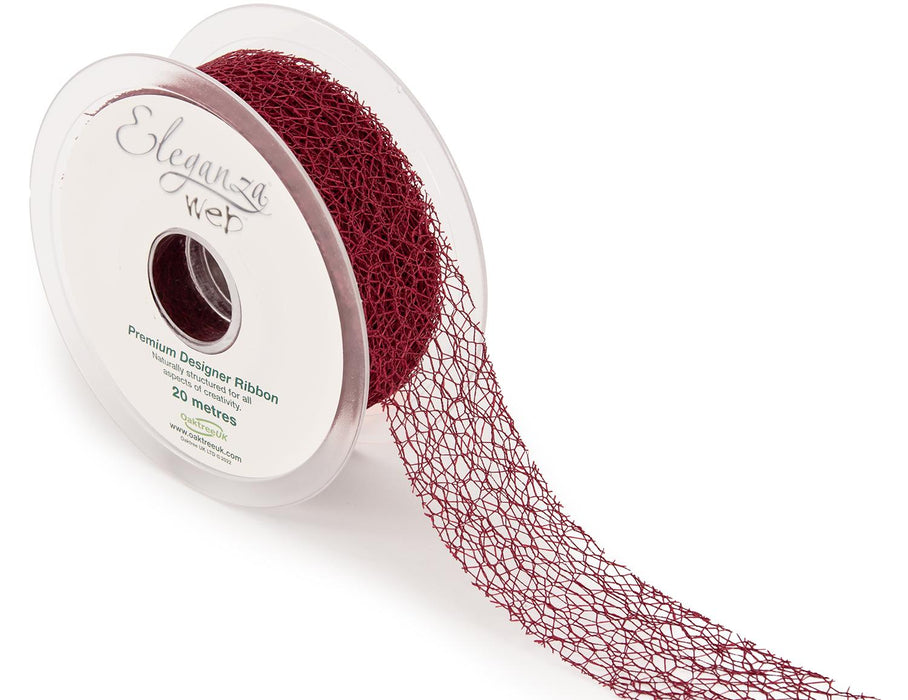 Web Ribbon 38mm x 20m - Burgundy