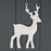 White Enamel Hanging Reindeer 6cm x 10cm