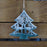 Hanging Rustic Green Metal Tree x 12cm