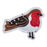 6.5cm Christmas Motif - Christmas Robin , iron or sew on