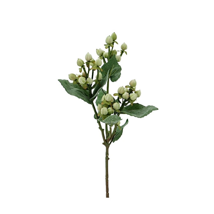 Artificial Hypericum Berry Branch - Green - 48cm long