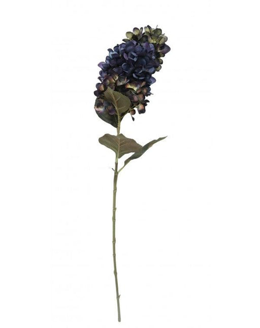 Artificial Panicled Hydrangea Stem x 75cm - Purple/Blue