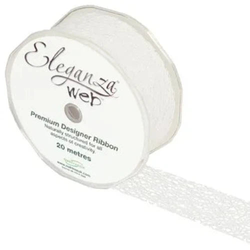 Web Ribbon 38mm x 20m - White