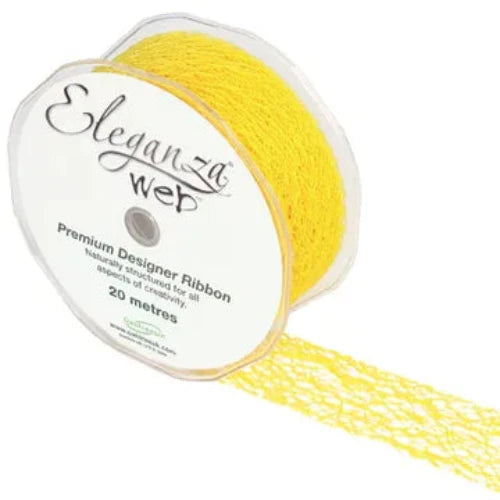 Web Ribbon 38mm x 20m - Yellow