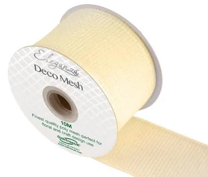 Deco Mesh 63mm x 10m Ivory