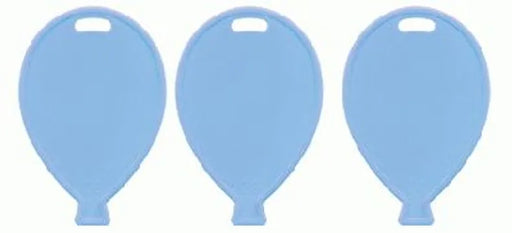 Helium Balloon Shape Balloon Weights x 100  - Baby Blue .