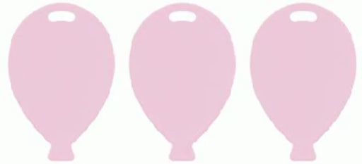 Balloon Shape Weights - Pastel Pink x100pcs .