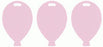 Helium Balloon Shape Weights - Pastel Pink x100pcs .