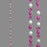 1.8m Bauble & Candy Garland White & Pink