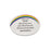 Oval White Graveside Plaque With Rainbow Detail - Dad