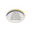 Oval White Graveside Plaque With Rainbow Detail - Husband