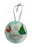 Christmas Robin Memorial Glass Hanger x 9cm - Dad