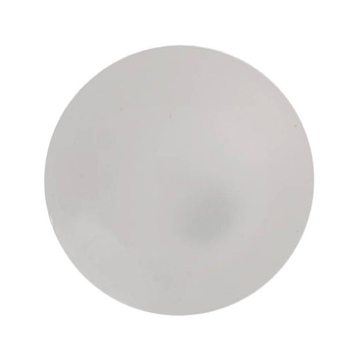 14mm-Pack of 6, Flat Shiny Ivory White Buttons