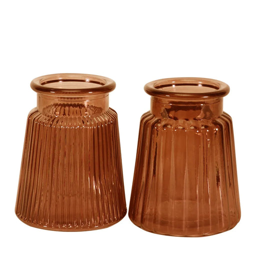 Oscar Vase Brown Honey - 12cm -one selected at random