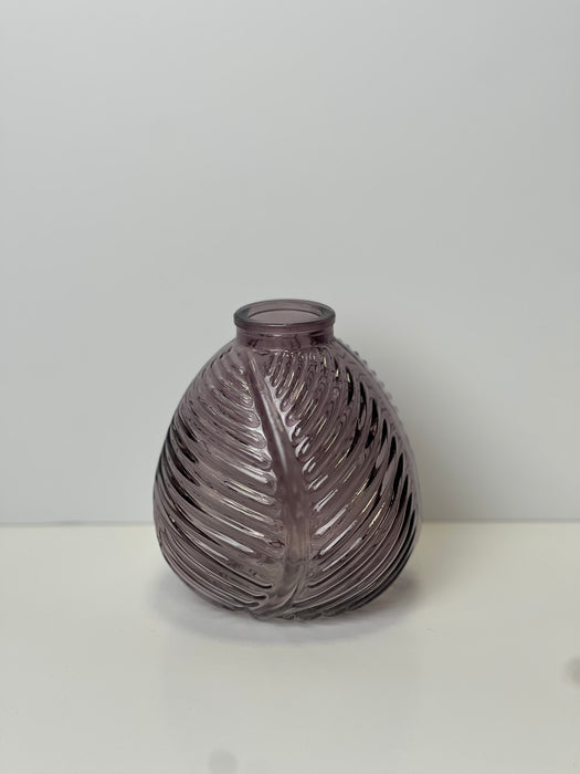 Amethyst Leaf Bottle x H13cm