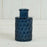 Blue Geometric Glass Bottle