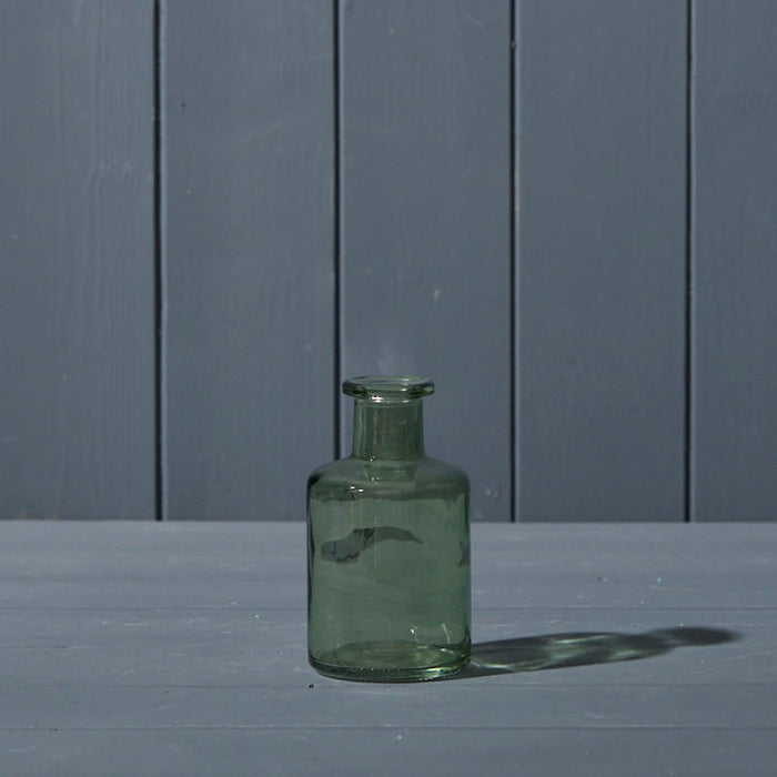 Vintage Green Glass Bottle (11.8cm)