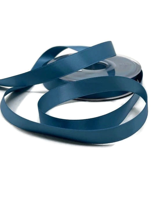 10mm x 20m Double Faced Satin Ribbon , Air Force Steel Blue