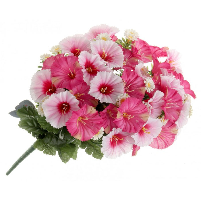 Morning Glory Flower Bouquet - Pink Mix - 18 heads