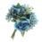 Rose and Gerbera Flower Bundle x 30cm - Blue