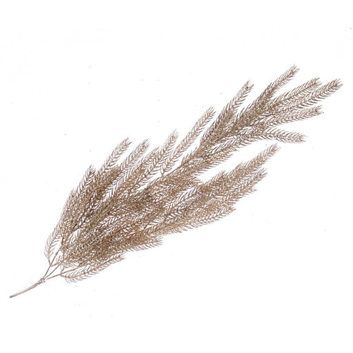 Trailing Glittered Pine Bush - Gold - 75cm long