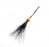 Witches Broomstick Black/Orange - 100cm long