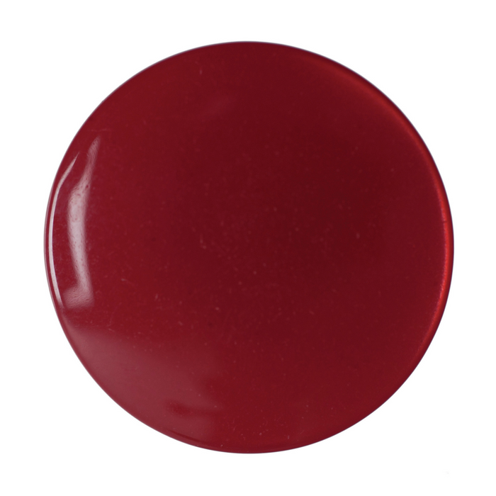16mm-Pack of 6, Flat Shiny Raspberry Buttons