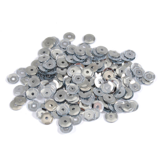 500 Silver Cup Sequins 5mm Size