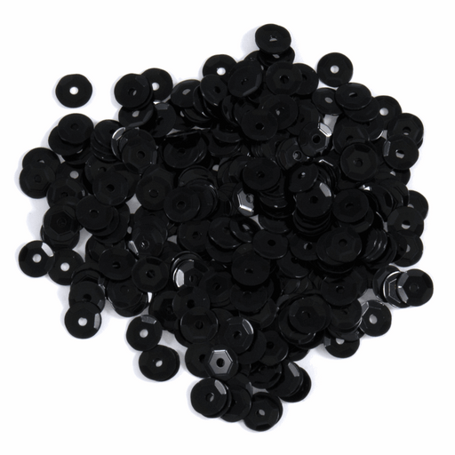 500 Black Cup Sequins 5mm Size