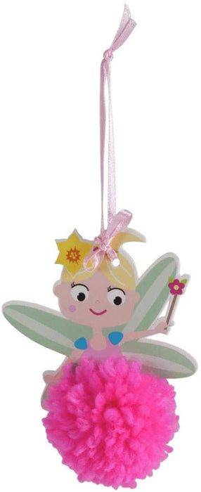 Pretty Pink Fairy Pom Pom Kit for Kids Crafts