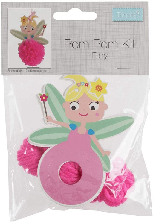 Pretty Pink Fairy Pom Pom Kit for Kids Crafts