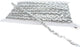 Flat Metallic Sequin Threaded Trim - Silver 5mm x 10m
