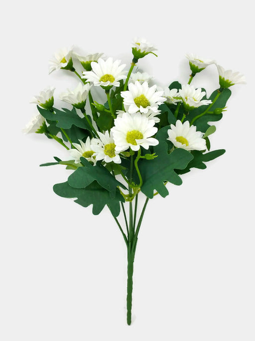 7 Stem Daisy Bush x 30cm - White