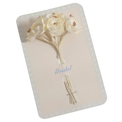 Pack of 12 Blossom with Pollen- Ivory - 24mm