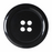 28mm-Pack of 2, Black 4 Hole - Round Buttons