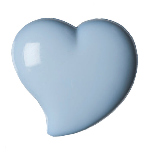 8mm-Pack of 7, Blue Heart Buttons