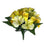 24 Stem Rose Carnation & Alstroemeria Flower Bush x 36cm - Yellow24 Stem Rose Carnation & Alstroemeria Flower Bush x 36cm - Yellow