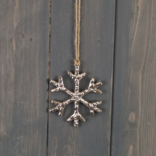 Metal Hanging Snowflake x 8cm
