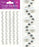 Self Adhesive Craft Stickers Diamante/Pearl Wave x 5 strips