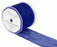 70mm x 20m Wired Chiffon Organza Ribbon - Navy