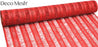 Deco Mesh Burlap Stripe 53cm x 4.57m Red