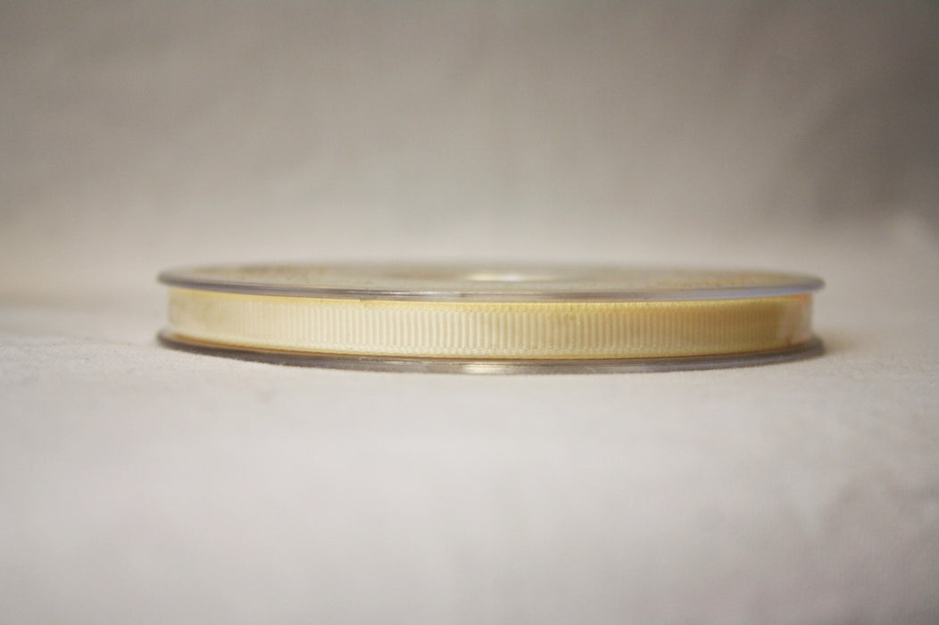 6mm x 20m Grosgrain Ribbon-Cream