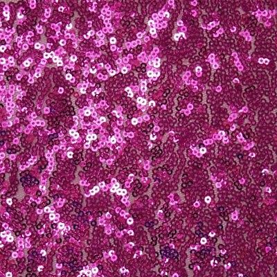 Cerise 1 metre All Over 3mm Sparkle Sequins Fabric - c7651 — Artificial ...